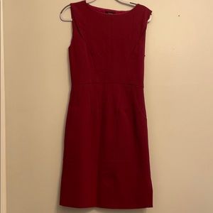 Burgundy Work Dress